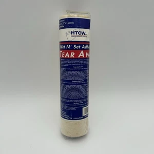 HTCW Wet N Set Adhesive Tear Away Stabilizer 8.25”x5yd Roll Vintage New Open - Picture 1 of 7