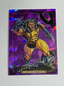 Wolverine Purple Crystals Marvel Masterpieces ‘92 Platinum Marvel Card 2024 - Picture 1 of 3