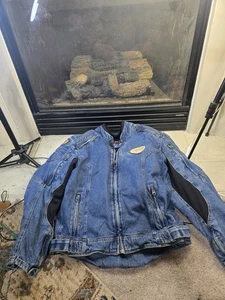 BALENCIAGA Style Denim Armor Biker Jacke YEEZY DSX MOTORRAD Moto Reißverschluss Gr. 42 - Bild 1 von 21