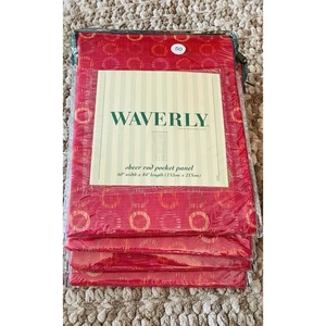 4 Waverly Columbus Circle Popsicle Rod Pocket Draperie Panel 100% Poly 60”X84” - Bild 1 von 4