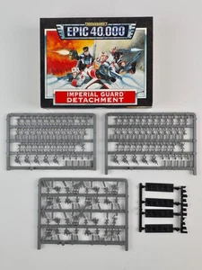 Warhammer Epic 40K Imperial Guard Detachment Complete w/ box 1997 Games Workshop - Picture 1 of 10