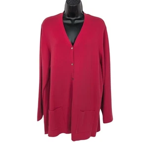 Vintage Land Ends Strickjacke Damen Größe 1X Knopfleiste Büro Akademie zeitlos - Bild 1 von 9