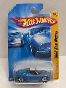2008 Hot Wheels 026/196 BLUE TESLA ROADSTER - Picture 1 of 9