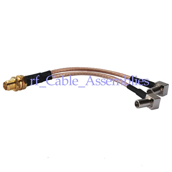 Y-type RP-SMA female adapter MS-147 for CLEAR Spot Apollo antenna pigtail cable - Image 1 of 3