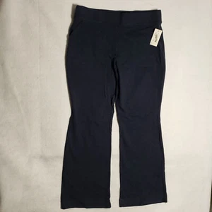 NEW Duluth Trade Soft Pants Womens XL 1X NoGa Bootcut Dark Blue Stretch Casual - Picture 1 of 11