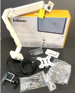 Fellowes Monitor-Halterung Platinum Series Weiß Monitorarm Neuwertig Gut R1856 - Bild 1 von 3