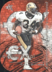 2000 E-X E-Xceptional Red #9 Ricky Williams - NM-MT
