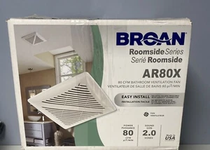 😎Broan InVent Series 2-Sone 80-CFM White Bathroom Fan Model AR80X😎 - Picture 1 of 4