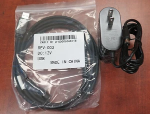 Cable USB alimentado para escáner Zebra Motorola STB3678 base FLB3678 DS3678 con PS - Imagen 1 de 3