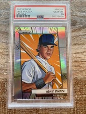 2023 PANINI PRIZM MANGA MGA4 MIKE PIAZZA DODGERS METS PSA 10 POP 5