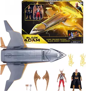 DC Black Adam Movie -HAWK CRUISER PATROL- Black Adam & HAWKMAN Figures 2022 - Picture 1 of 1