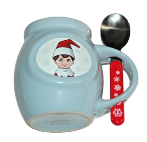 Taza de café cacao CCA&B Elfo en un estante Taza de bebida de Navidad con cuchara NAVIDAD - Imagen 1 de 5