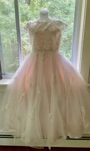Joan Calabrese Mädchenkleid rosa gerollt Größe 14 - Bild 1 von 11
