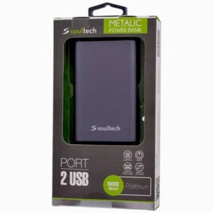 SOULTECH Original Power Bank Ladegerät Tragbarer Akku USB TYPE C 10000mAh Schwarz - Bild 1 von 3