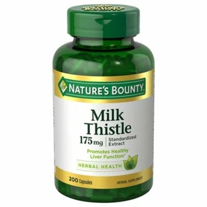 Nature's Bounty Milk Thistle 175mg, Promotes Healthy Liver Function (200 ct.) - Picture 1 of 2