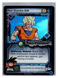 1x DBZ CCG BLUE STAMINA DRILL 48 HOLO FOIL CELL GAMES SAGA DRAGON BALL Z LIMITED - Bild 1 von 1