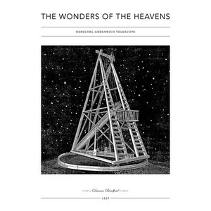 Herschel Greenwich Telescope Antique Classic Illustration Art Canvas Print 18X24 - Bild 1 von 5