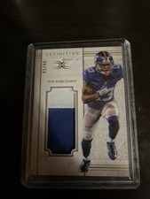 2015 Topps Definitive Collection /40 Odell Beckham Jr #JPC-OB Jumbo Patch
