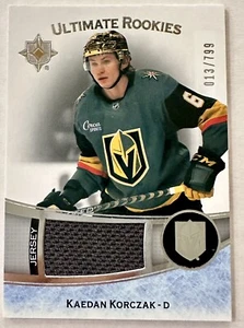 2022-23 Ultimate Collection - Ultimate Rookies Jersey #175 Kaedan Korczak (RC) - Bild 1 von 2