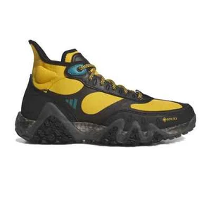 Adidas Adicross GTX GORE-TEX Waterproof Men's Black/Yellow Golf Shoes UK Size 10 - Picture 1 of 6