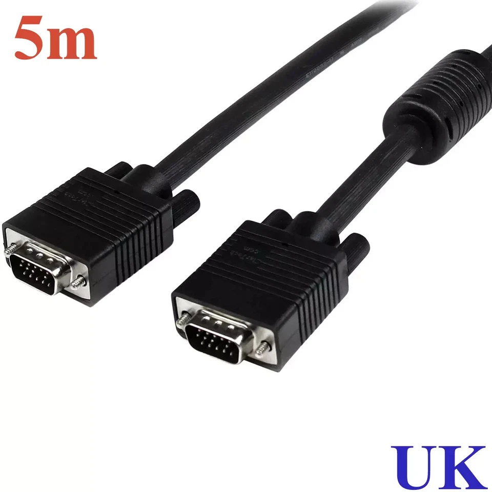 StarTech.com 5m HD15 to HD15 M/M Coaxial High Resolution VGA Video Monitor Cable - Image 1 of 4