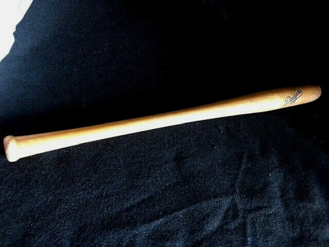 Vintage MLB Los Angeles Dodgers 18" Mini Wooden Baseball Bat Twins Cover