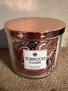 TOBACCO FLOWER  Bath Body Works 14.5 Ounce Candle New HTF Unusual Scent Rare