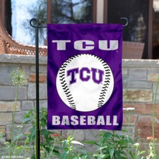 TCU Horned Frogs Baseball Garden Flag