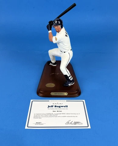 Jeff Bagwell Danbury Mint Limited Edition Figurine With COA And Original Box Cover