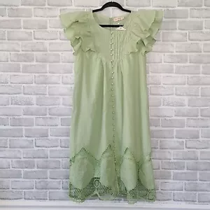 Ivy City grünes Kleid mit Ösen NEU XS Cottagecore Coquette romantisch Fairycore - Bild 1 von 11