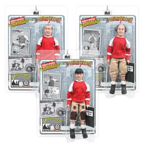 Three Stooges Retro Style 8 Inch Action Figures No Census No Feeling Set of 3 - Picture 1 of 7