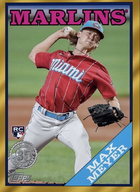 [DIGITAL] Topps Bunt - Max Meyer - 1988 Topps Baseball 23 S2 - Gold Base - Image 1 of 1