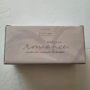 Mary Kay Embrace Romance Candle Set Private Spa Collection Set of 3 New Sealed - Picture 1 of 2