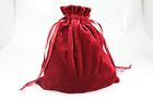 10pcs Large 8"x8" Velvet Bags, Jewelry Wedding Party Gift, Drawstring Pouches