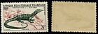 Französisch Äquatorialafrika 1955 Monitor Eidechse Sc-188 dunkelgrün-lila MVLH OG #15