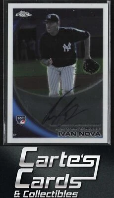 Ivan Nova 2010 Topps Chrome #214 Rookie Autographs New York Yankees - Image 1 of 2