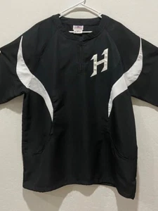 Men's Teamwork Athletic Apparel 1/4 Zip Pullover Size L (42-45) Vented Black NEW - Picture 1 of 6