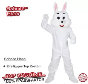 Hase weiss KOSTÜM XXL FASCHINGSKOSTÜM TOP KARNEVALSKOSTÜM - Bild 1 von 1