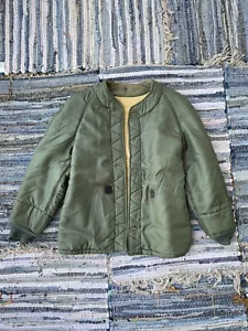 Mens Vintage 60s 1961 Air Force Wool Lined Military Coat Liner - Picture 1 of 5