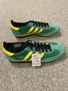 MEN’S ADIDAS SL 72 RS GREEN AND YELLOW RUNNING SHOES. CASUAL SNEAKERS. NEW! - Picture 1 of 11