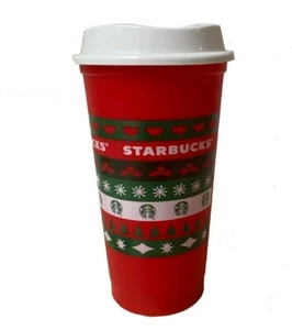NEW STARBUCKS 2020 Collectible Red Reusable Holiday Cup 16oz - Picture 1 of 5