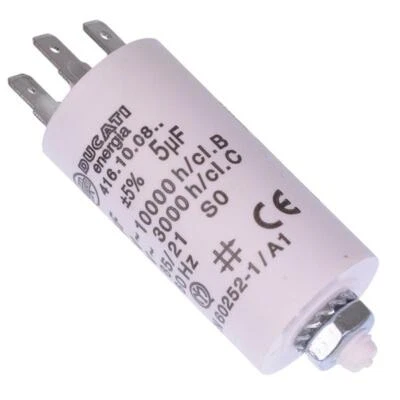 DUCATI ENERGIA 5uF Motor Run Capacitor Metallised Polypropylene 450V