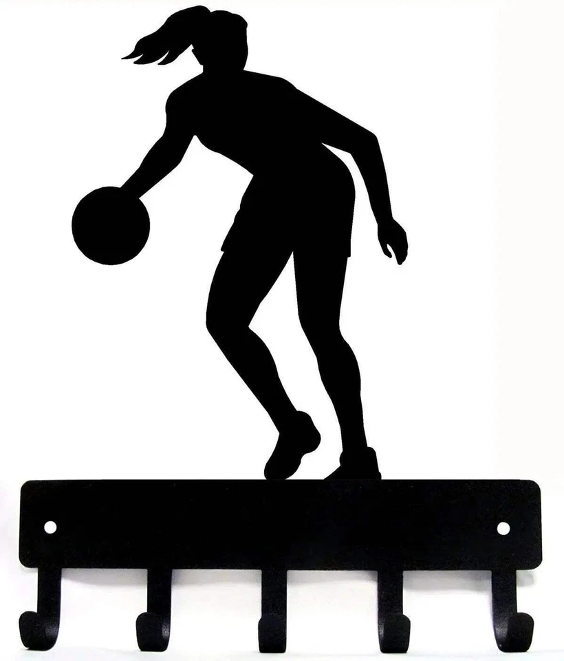Jugador de baloncesto femenino #2- Expositor de medallas o porta llaves hecho en EE. UU. Foto 1 de 4