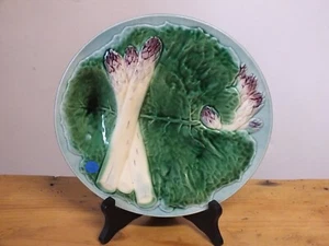 Assiette à asperge en barbotine, ancienne, n°3 - Imagen 1 de 4