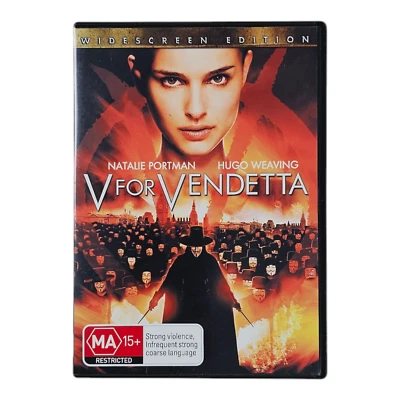 V For Vendetta DVD - Natalie Portman (Region 4, 2006) VGC, Free post - Image 1 of 4