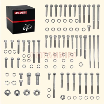 Engine Stainless Steel Bolt Screw Kit for Honda Sportrax 400 TRX400EX 1999-2008 - Image 1 of 4