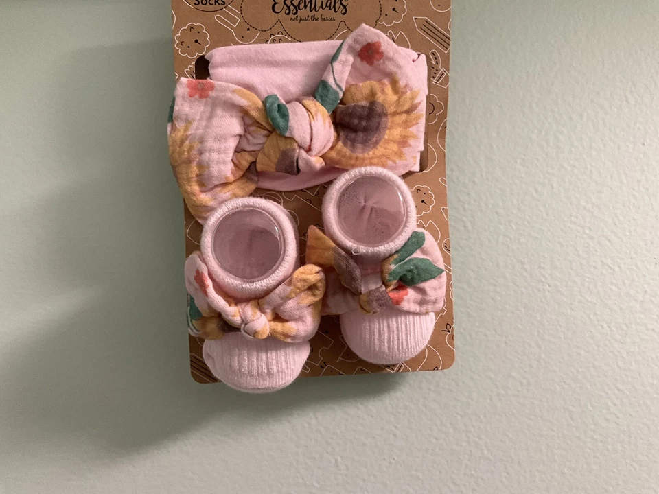Baby Essentials Headband and Bow Socks Set Color: - Image 1 of 1