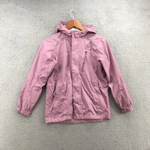 L.L. Bean Regenjacke Damen M10-12 rosa Hoodie Langarm durchgehender Reißverschluss Taschen - Bild 1 von 20