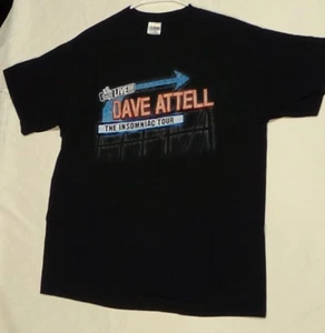 Dave Attell Insomniac Tour Shirt Black Large Comedy Central Live Stand Up Rare - Picture 1 of 7