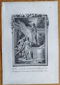 Medea e Giasone - Stampa originale Metamorfosi di Ovidio - 1790 - Foto 1 di 1